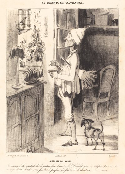 8 Uhr morgens von Honoré Daumier