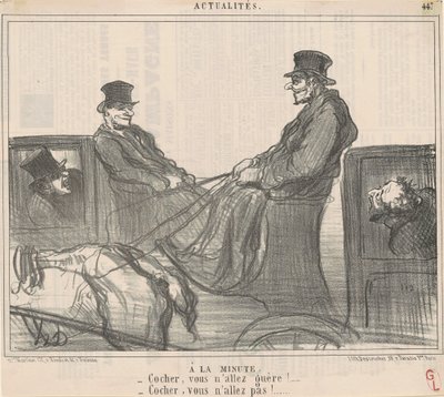 Auf die Minute von Honoré Daumier