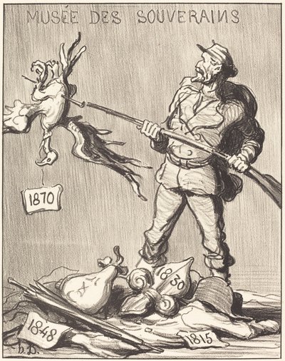Wer ist dran? von Honoré Daumier