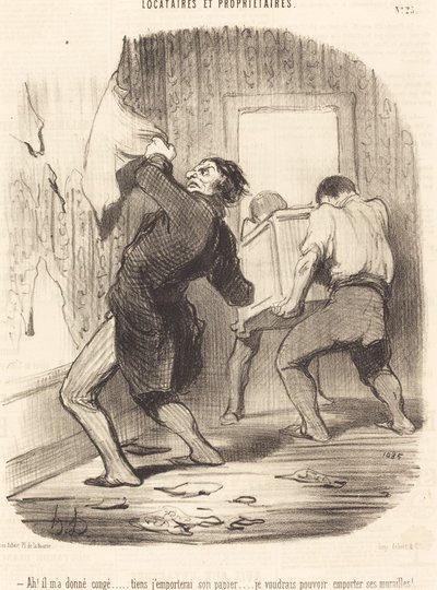 Ah! er hat mir gekündigt... von Honoré Daumier