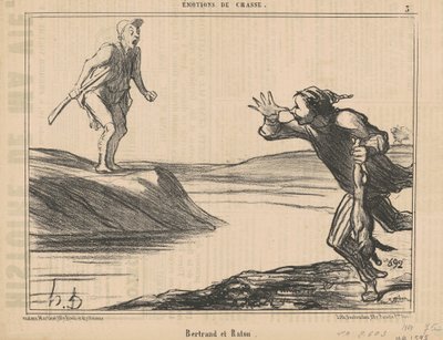 Bertrand und Raton von Honoré Daumier