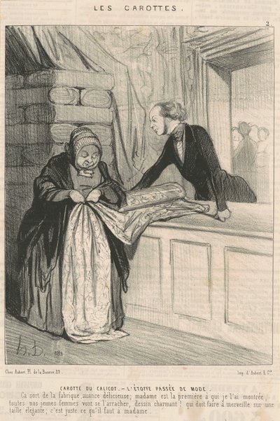 Karotte des Kattuns von Honoré Daumier