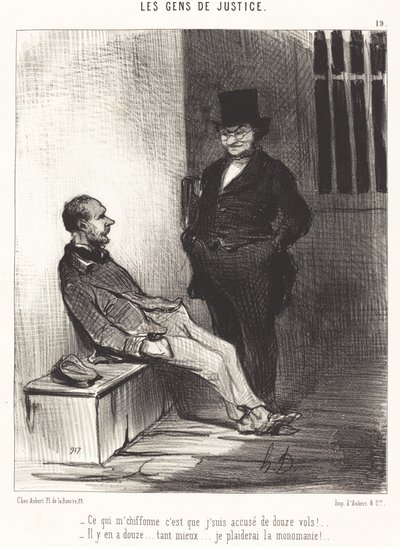 Was mich stört, sind... zwölf Diebstähle!... von Honoré Daumier