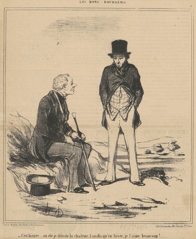 Es ist seltsam ... Sommer von Honoré Daumier