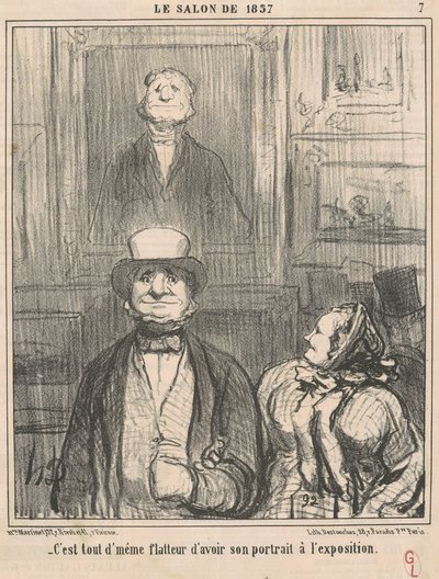 Es ist trotzdem schmeichelhaft, dass ... von Honoré Daumier