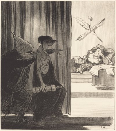 Klytaimnestra gedrängt von Mimi Véron von Honoré Daumier