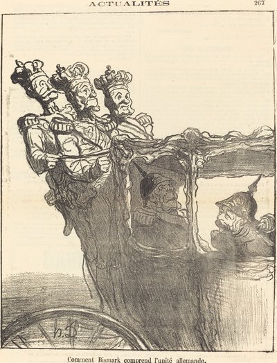 Wie Bismarck die deutsche Einheit versteht von Honoré Daumier