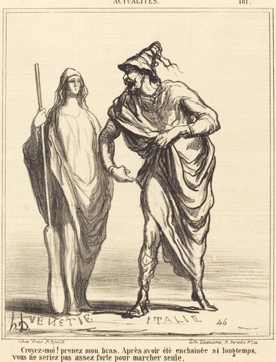 Croyez-moi! prenez mon bras... von Honoré Daumier