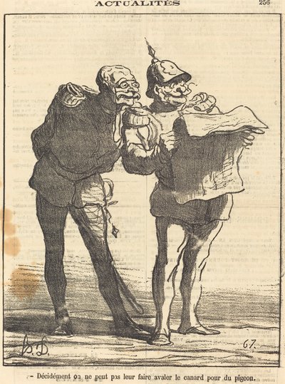 Entschieden, man kann nicht... von Honoré Daumier