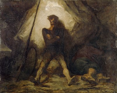Don Quixotes Nachtwache, 1855-56 von Honoré Daumier