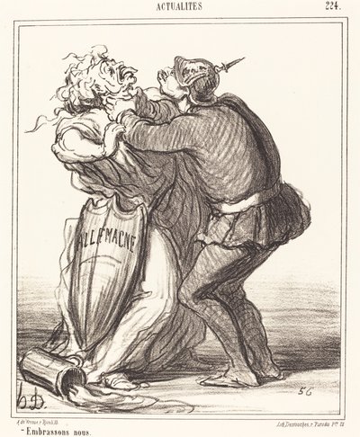 Lass uns küssen von Honoré Daumier