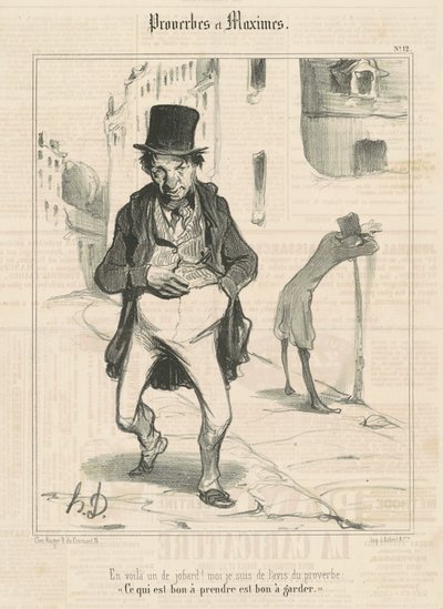 En voila un de jobard! ... von Honoré Daumier