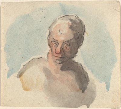 Kopf eines Mannes von Honoré Daumier