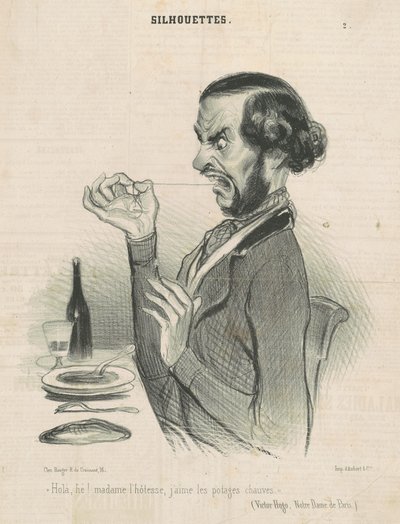 Hallo, he! Madame die Wirtin von Honoré Daumier
