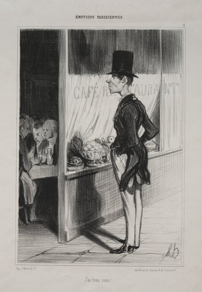 Ich habe drei Sous! von Honoré Daumier