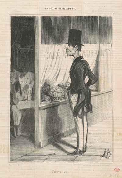 Ich habe drei Groschen von Honoré Daumier