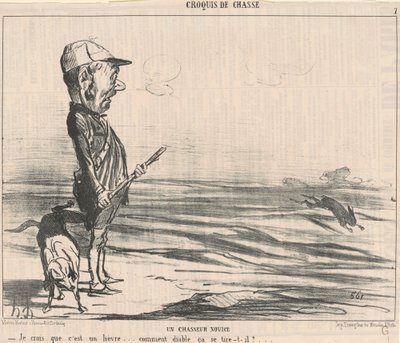 Ich glaube, es ist ein Hase ... von Honoré Daumier