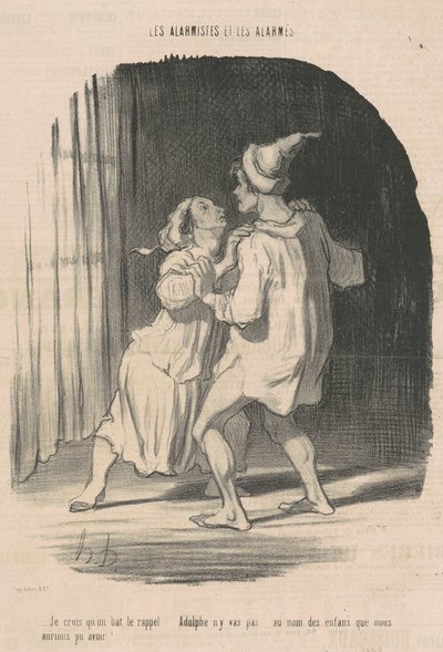 Ich glaube, sie rufen zum Appell ... von Honoré Daumier