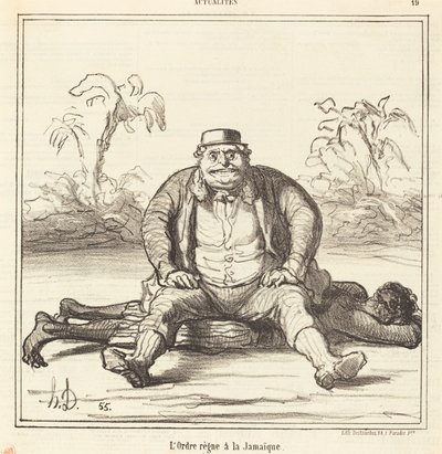 Die Ordnung herrscht in Jamaika von Honoré Daumier