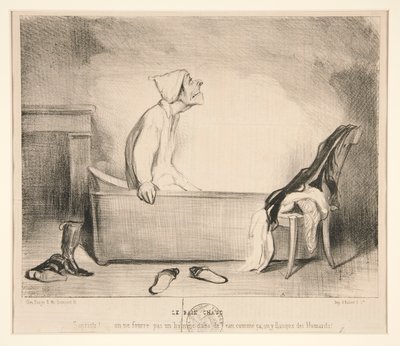 Das heiße Bad. Sapristi! von Honoré Daumier