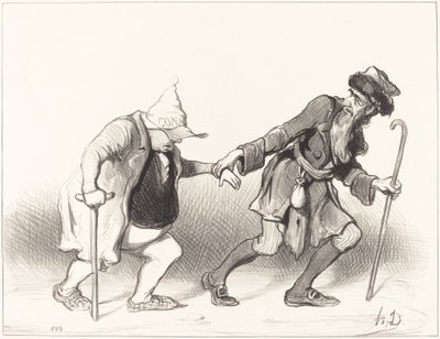 Le Constitutionnel und der ewige Jude von Honoré Daumier