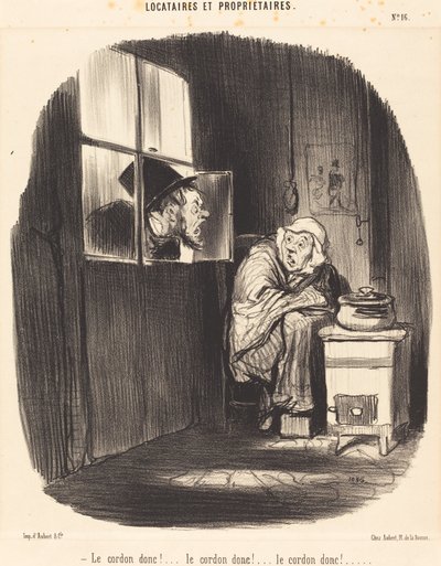 Le Cordon donc!... von Honoré Daumier
