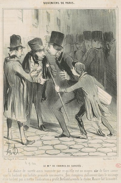 Der Sicherheitskettenhändler von Honoré Daumier