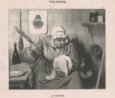 Der Tastsinn von Honoré Daumier