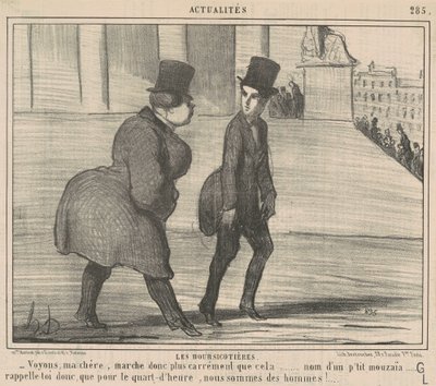 Die Börsenhändlerinnen... Mal sehen, meine Liebe... von Honoré Daumier