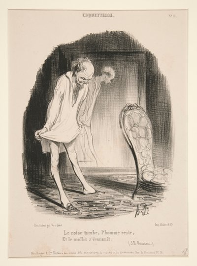 Le coton tombe, l von Honoré Daumier