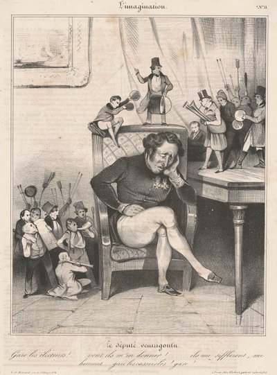 Der dickbäuchige Abgeordnete von Honoré Daumier