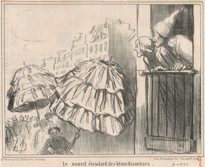 Das neue Banner der Wäscherinnen von Honoré Daumier