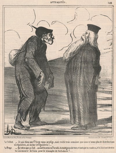 Der Soldat... Ich weiß... von Honoré Daumier