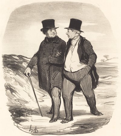Les Temps sont durs... von Honoré Daumier