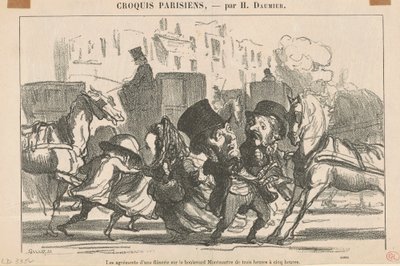 Die Freuden eines Spaziergangs ... von Honoré Daumier