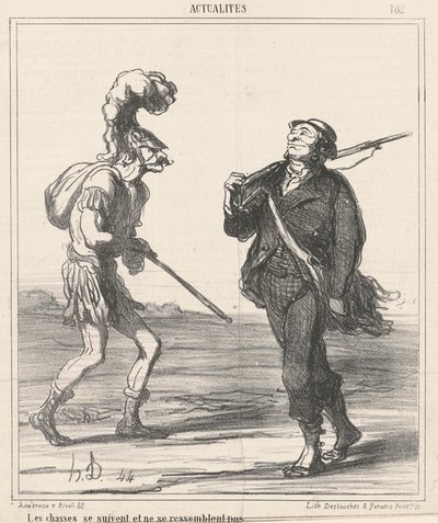 Die Jagden ... ähneln sich nicht von Honoré Daumier