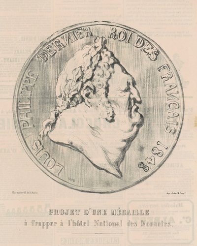 Louis-Philippe, letzter König der Franzosen von Honoré Daumier