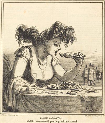 Madame Gargantua von Honoré Daumier