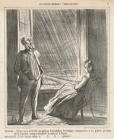 Madame ... Hier sind wir ... am fünfzehnten November von Honoré Daumier
