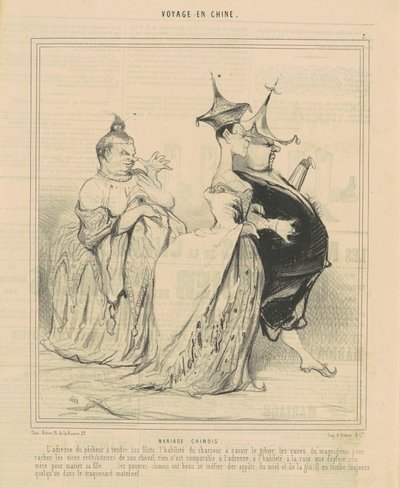 Chinesische Hochzeit von Honoré Daumier