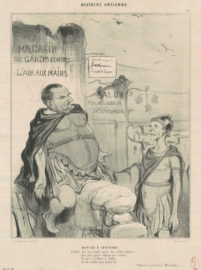 Marius in Karthago von Honoré Daumier