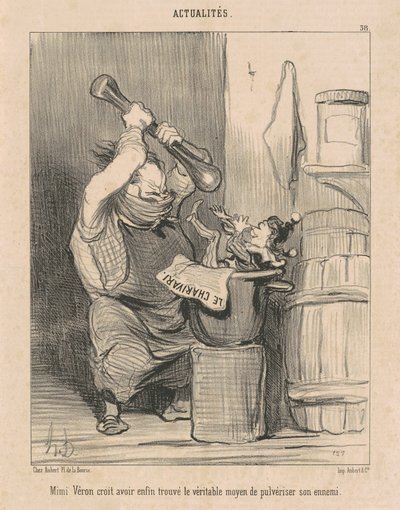 Mimi Véron glaubt, ... gefunden zu haben ... von Honoré Daumier