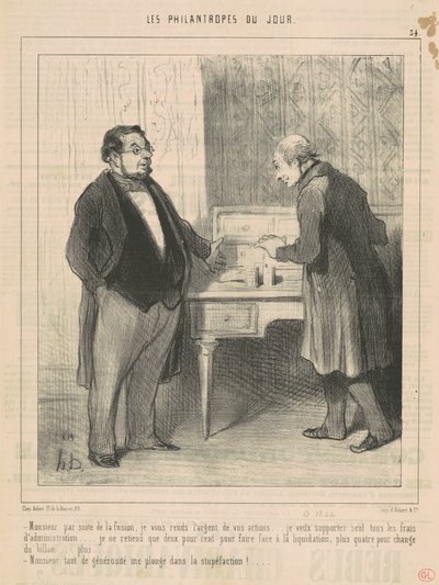 Herr infolge der Fusion von Honoré Daumier