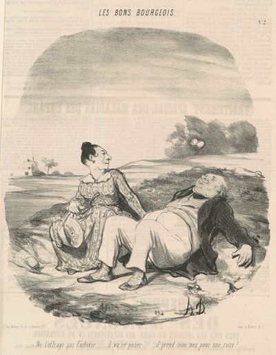 Erschrecke Eudoxie nicht... von Honoré Daumier