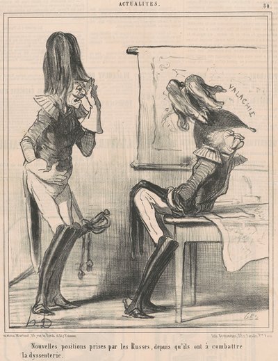 Neue Positionen der Russen... von Honoré Daumier