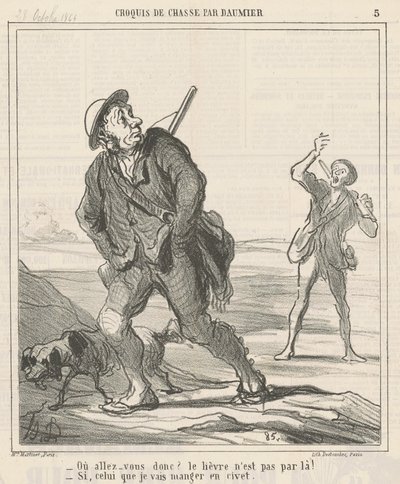 Wohin gehen Sie? von Honoré Daumier