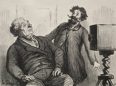 Fotograf und Fotografierte von Honoré Daumier