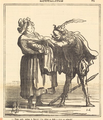 Vorsicht, Madame la Majorité! von Honoré Daumier