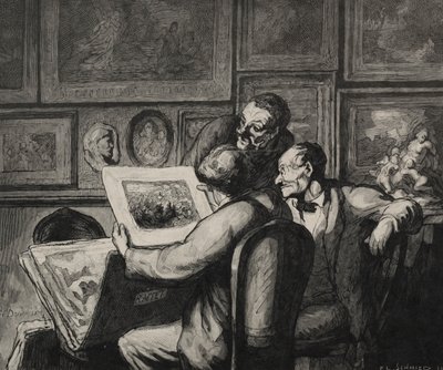 Druckliebhaber von Honoré Daumier
