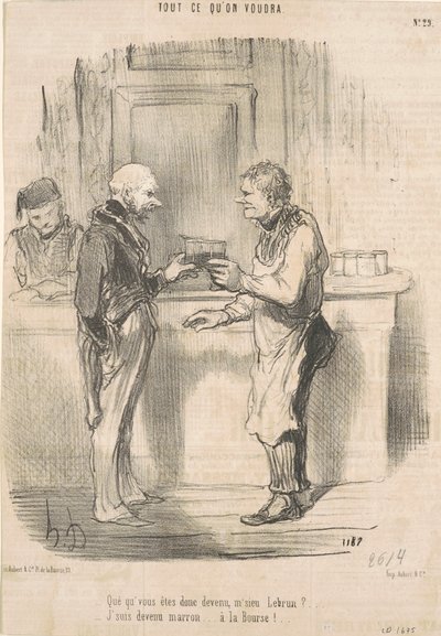 Was ist aus Ihnen geworden, Herr Lebrun? ... von Honoré Daumier